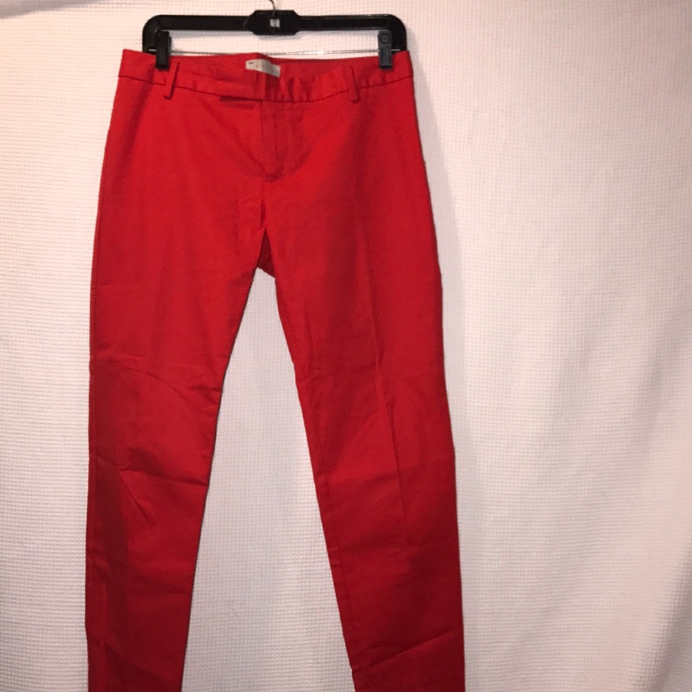 GAP slim cropped red pants NWOT size 6